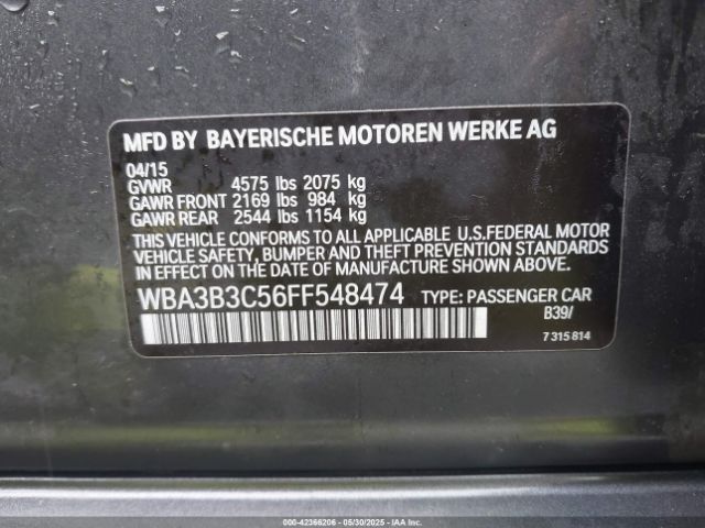 2015 BMW 328I WBA3B3C56FF548474 Photo 8