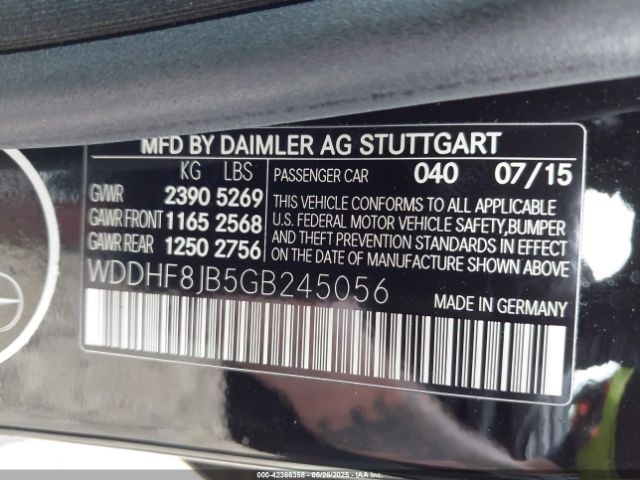 WDDHF8JB5GB245056 Mercedes-Benz E 350 4matic