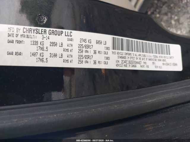 2C4RC1BG5ER304467 Chrysler Town & Country Touring