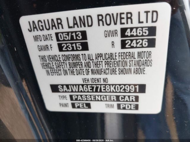 2014 JAGUAR F-TYPE SAJWA6E77E8K02991 Photo 8