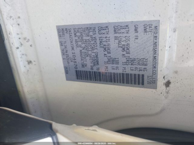 2021 NISSAN MURANO 5N1AZ2AJ5MC104870 Photo 8