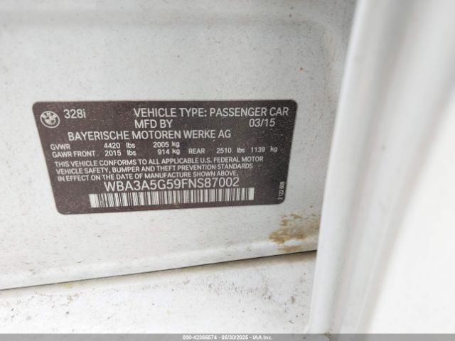 WBA3A5G59FNS87002 BMW 328I