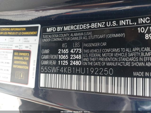 2017 MERCEDES-BENZ C 300 55SWF4KB1HU192250 Photo 8