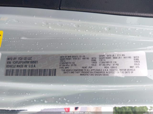 2024 JEEP WRANGLER 1C4PJXFG4RW160501 Photo 8