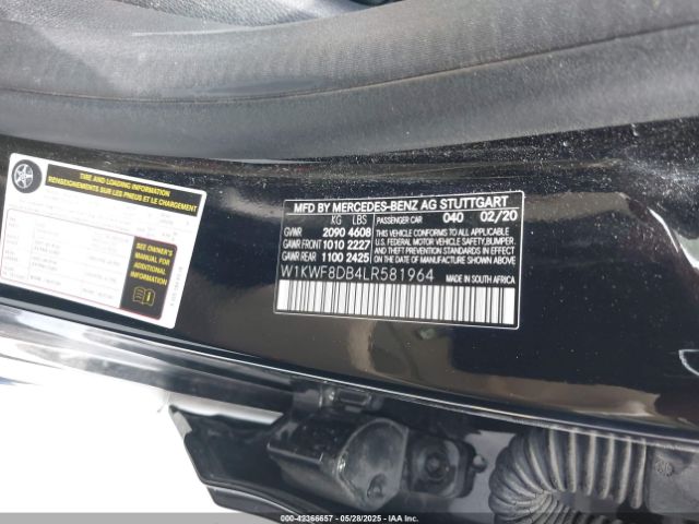 2020 MERCEDES-BENZ C 300 W1KWF8DB4LR581964 Photo 8