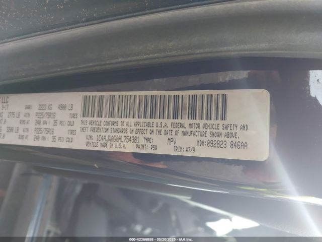 1C4AJWAG0HL754381 Jeep Wrangler Sport 4x4