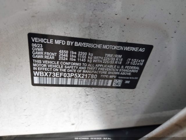 2023 BMW X1 WBX73EF03P5X21780 Photo 8
