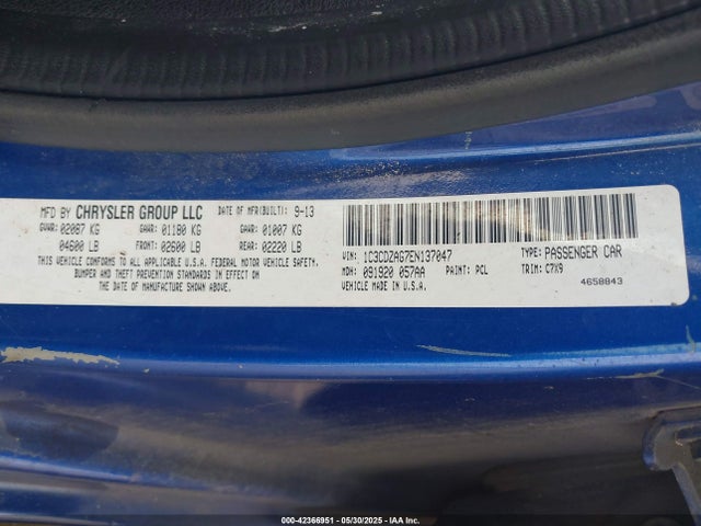Dodge Avenger 2014 1C3CDZAG7EN137047 Image 9
