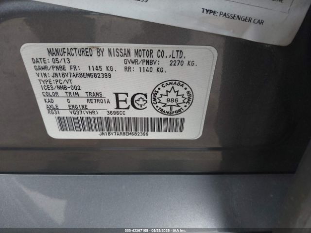 JN1BV7AR8EM682399 Infiniti Q50 Premium/sport