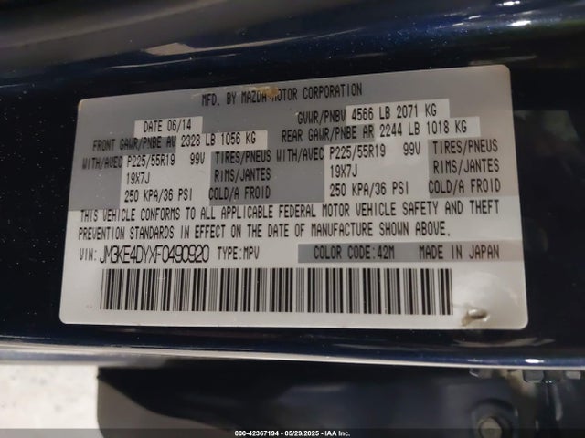 JM3KE4DYXF0490920 Mazda Cx-5 Grand Touring