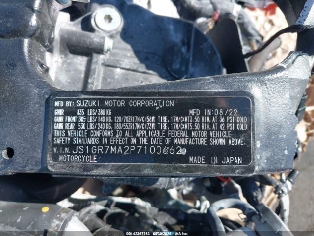 2023 SUZUKI GSX-R750 JS1GR7MA2P7100662 Photo 9