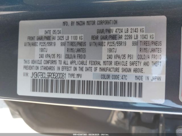 JM3KFBCL9R0520081 Mazda Cx-5 2.5 S Carbon Edition