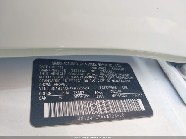 2019 NISSAN ROGUE SPORT JN1BJ1CP4KW226520 Photo 8