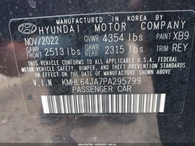 2023 HYUNDAI SONATA KMHL64JA7PA295799 Photo 8