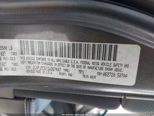 1C4PJMCS1GW367447 Jeep Cherokee Latitude