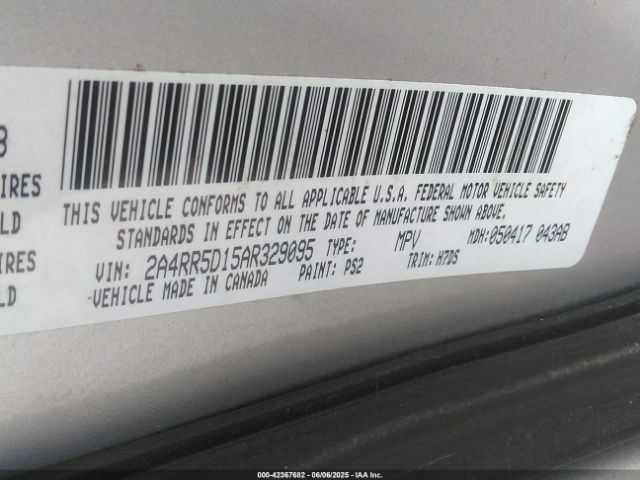 2010 CHRYSLER TOWN & COUNTRY 2A4RR5D15AR329095 Photo 8