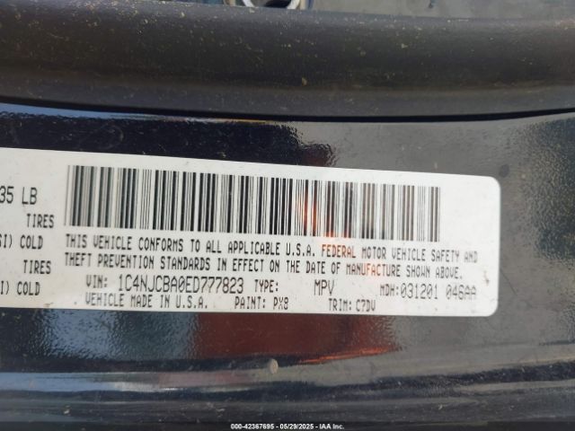 1C4NJCBA0ED777823 Jeep Compass Sport