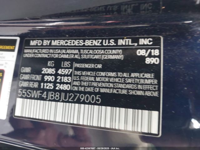2018 MERCEDES-BENZ C 300 55SWF4JB8JU279005 Photo 8