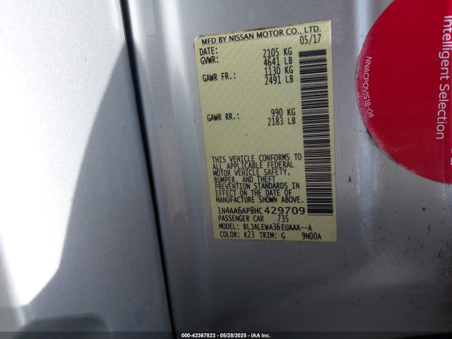 1N4AA6AP8HC429709 Nissan Maxima