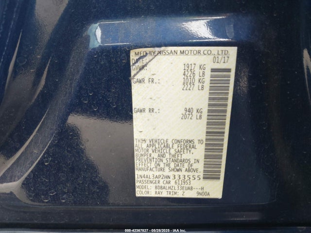 1N4AL3AP2HN333555 Nissan 2017