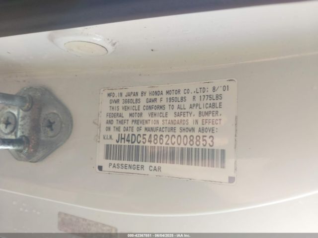 2002 ACURA RSX JH4DC54862C008853 Photo 8