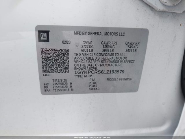 2020 CADILLAC XT6 1GYKPCRS6LZ193579 Photo 8