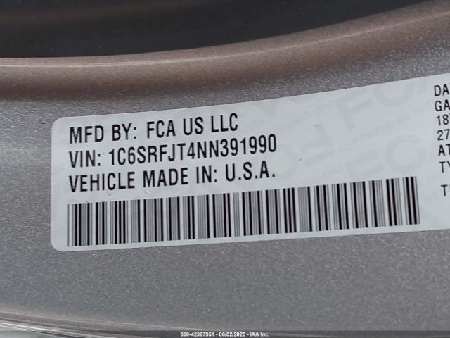 1C6SRFJT4NN391990 RAM 2022