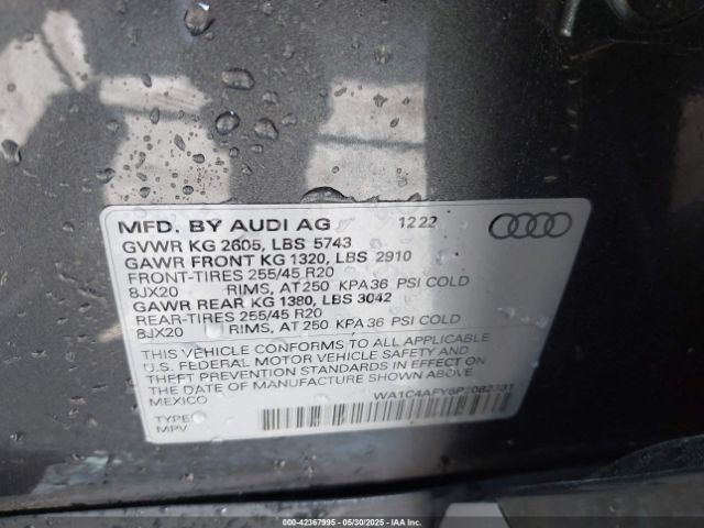 2023 AUDI SQ5 WA1C4AFY6P2082331 Photo 8