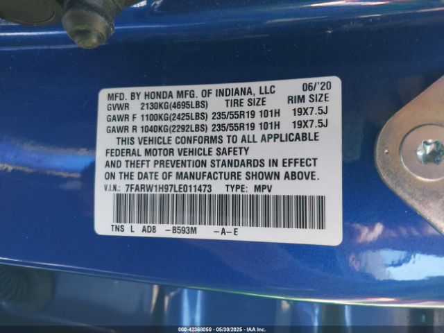 7FARW1H97LE011473 Honda l15be