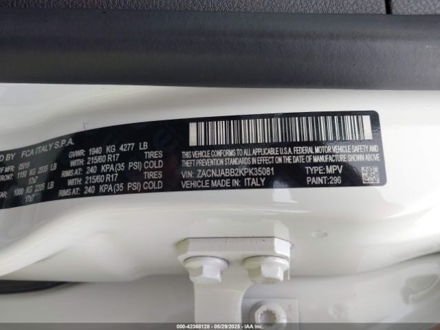 2019 JEEP RENEGADE ZACNJABB2KPK35081 Photo 8