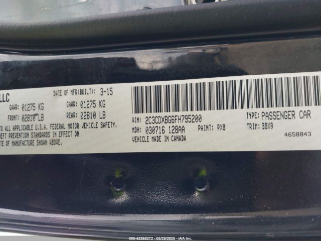 2015 DODGE CHARGER 2C3CDXBG6FH795200 Photo 8