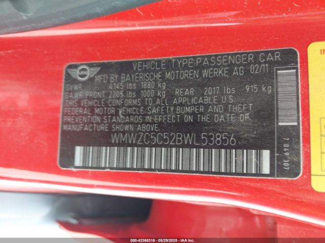 2011 MINI COOPER S COUNTRYMAN WMWZC5C52BWL53856 Photo 8