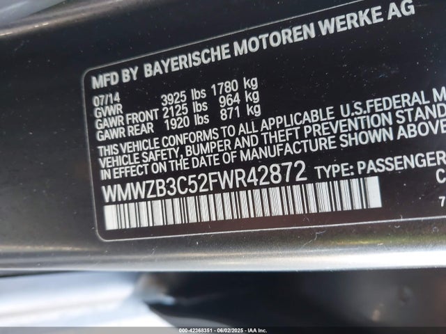 Mini 2015 2015 WMWZB3C52FWR42872 Image 9