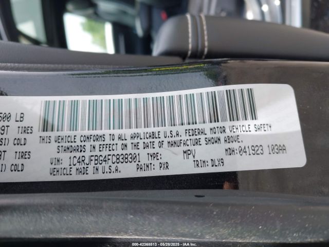 1C4RJFBG4FC838301 Jeep Grand Cherokee Limited