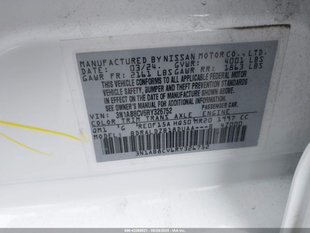 2024 NISSAN SENTRA 3N1AB8CV6RY326752 Photo 8
