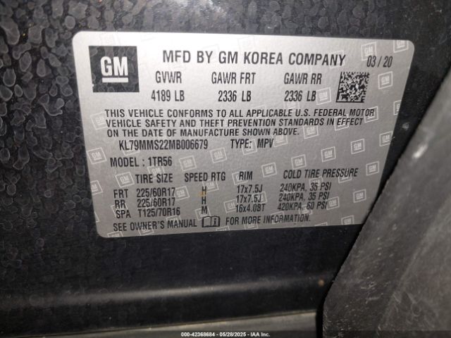 2021 CHEVROLET TRAILBLAZER KL79MMS22MB006679 Photo 8