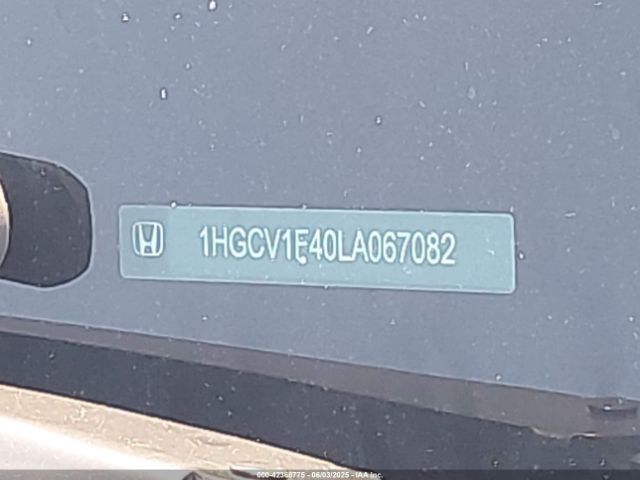 2020 HONDA ACCORD 1HGCV1F40LA067082 Photo 8
