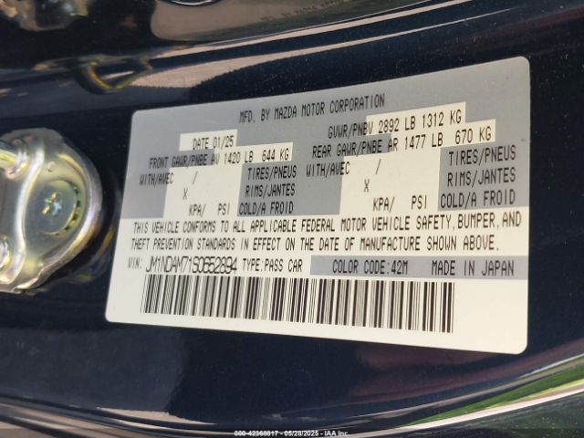 JM1NDAM71S0652894 Mazda Mx-5 Miata Rf Grand Touring
