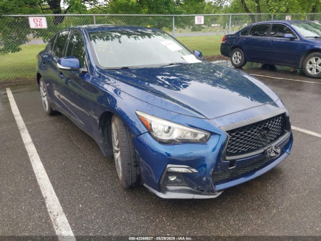 2018 Infiniti Q50 3.0t Sport მანქანა იყიდება აუქციონზე, vin: JN1EV7AR0JM440083, აუქციონის ნომერი: 42368827