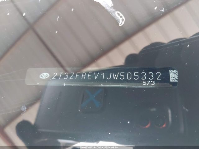 2T3ZFREV1JW505332 Toyota 2ar-fe