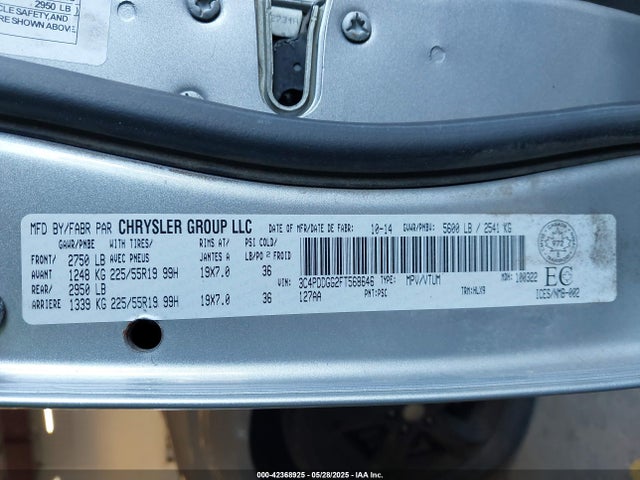 Dodge Journey 2015 3C4PDDGG2FT568646 Image 9