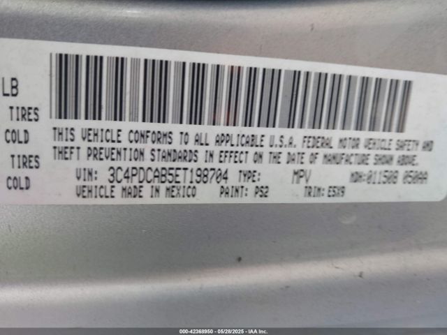 3C4PDCAB5ET198704 Dodge Journey American Value Pkg