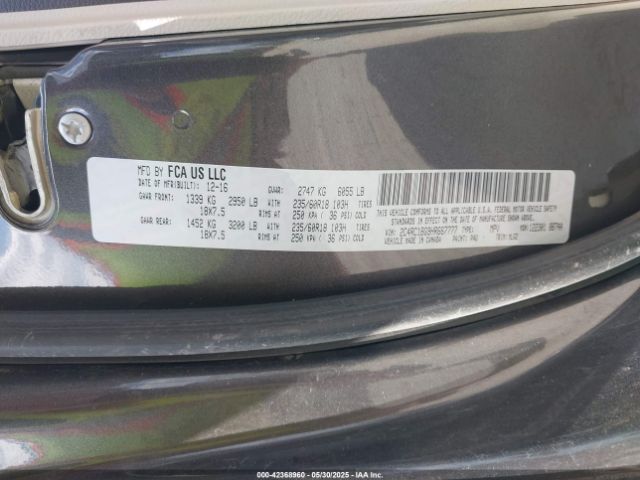 2017 CHRYSLER PACIFICA 2C4RC1BG9HR667777 Photo 8
