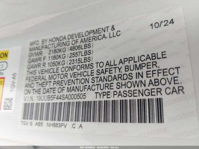 2025 ACURA TLX 19UUB5F44SA000505 Photo 8