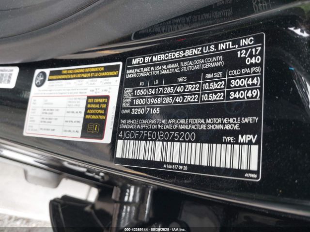 2018 MERCEDES-BENZ AMG GLS 63 4JGDF7FE0JB075200 Photo 8