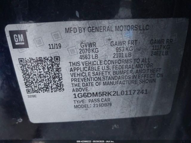 1G6DM5RK2L0117741 Cadillac CT5 LUXURY