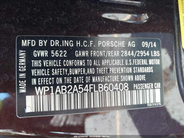 Porsche Macan 2015 WP1AB2A54FLB60408 Image 9