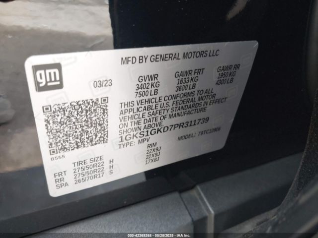1GKS1GKD7PR311739 GMC l84