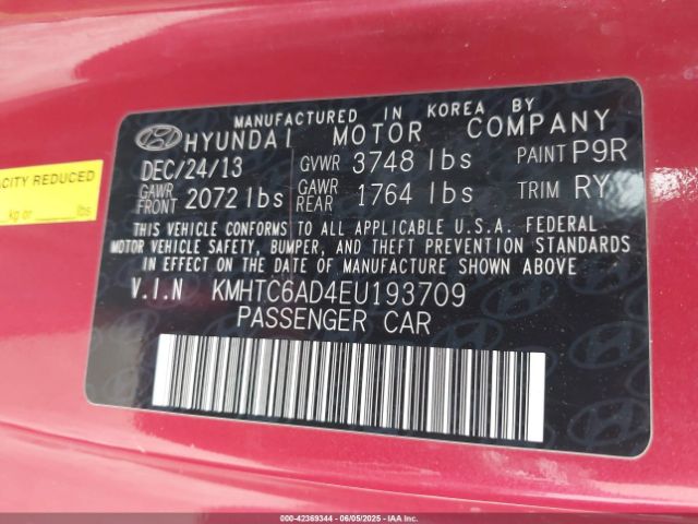 2014 HYUNDAI VELOSTER KMHTC6AD4EU193709 Photo 8