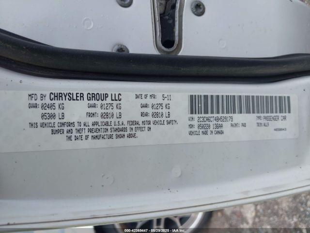 2011 CHRYSLER 300C 2C3CA6CT4BH529179 Photo 8